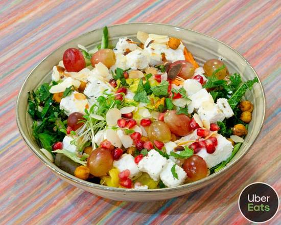 Happy Bowl — bowl végétarien feta et taboulé libanais, Yummy Bowl Bruxelles